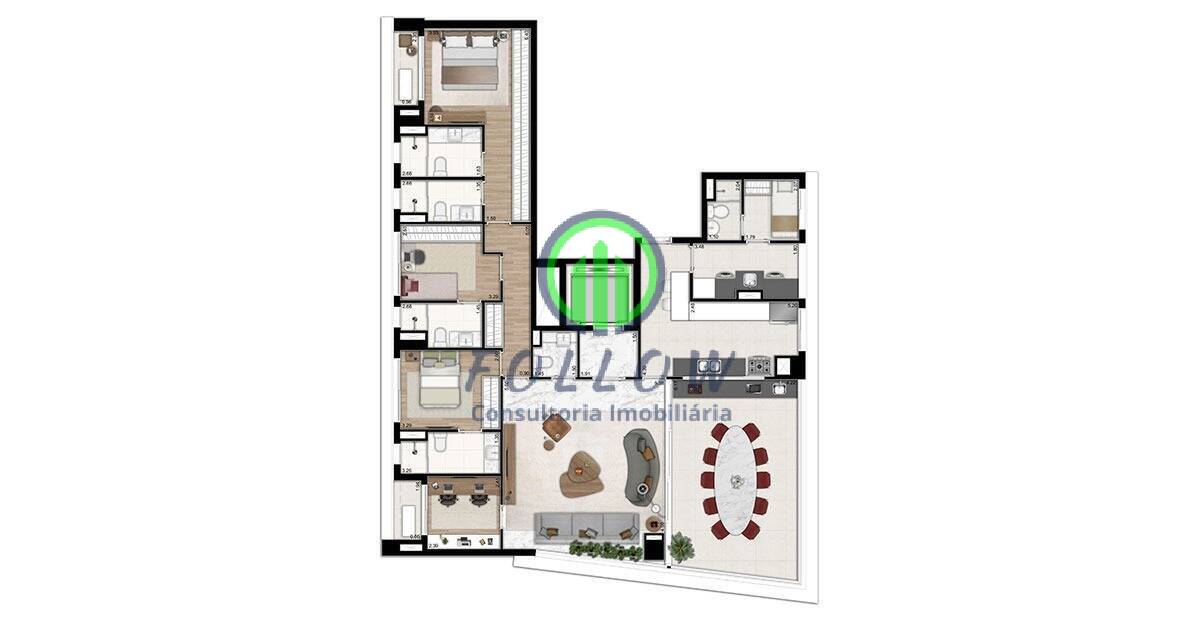 Apartamento à venda com 4 quartos, 242m² - Foto 15