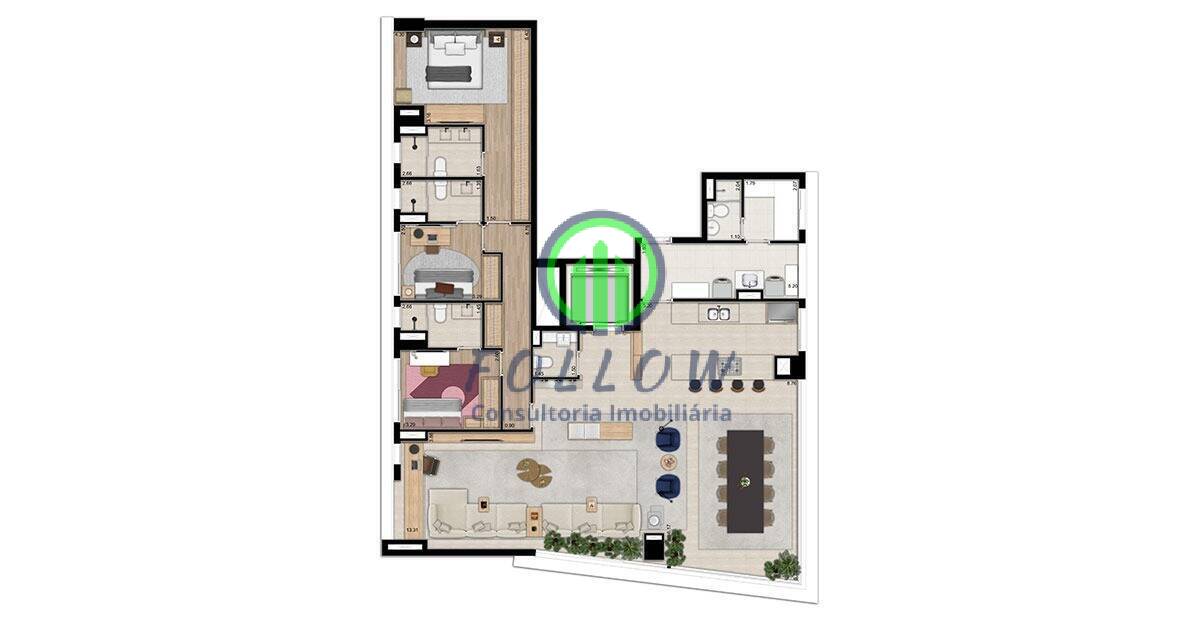 Apartamento à venda com 4 quartos, 242m² - Foto 16